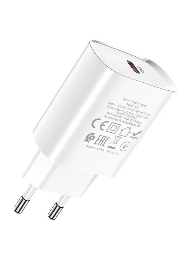 Hoco. N14 smart charger 20W white - Image 3